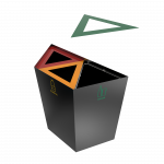 AMPATO PC - Bacs de recyclage géométrique en métal_4
