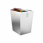 AMPATO SST - Bacs de recyclage géométriques en acier inoxydable_3