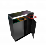 ARIZARO PC - Poubelles de conception attrayantes en métal_5