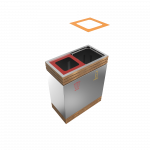 BREND SST - Bac de recyclage élégant avec plusieurs compartiments_12