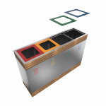 BREND SST - Bac de recyclage élégant avec plusieurs compartiments_8