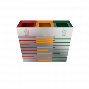 KANDEL SST- Poubelles de tri selectif en acier inoxydable pour la collecte sélective des déchets_1