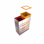 KANDEL SST- Poubelles de tri selectif en acier inoxydable pour la collecte sélective des déchets_12