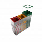 KANDEL SST- Poubelles de tri selectif en acier inoxydable pour la collecte sélective des déchets_4