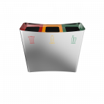 MEDUSA SST - Bacs de recyclage simple en acier inoxydable_1