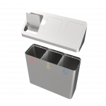 PISCO SST - Bac de recyclage génial en acier inoxydable_25