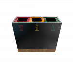 TACORA PC - Poubelle de recyclage ingénieuse en bois et en métal laqué_1