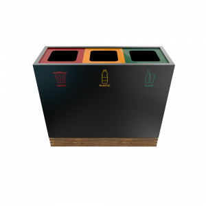 TACORA PC - Poubelle de recyclage ingénieuse en bois et en métal laqué_1