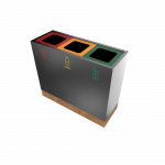 TACORA PC - Poubelle de recyclage ingénieuse en bois et en métal laqué_3