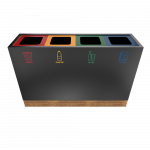 TACORA PC - Poubelle de recyclage ingénieuse en bois et en métal laqué_5