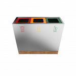 TACORA SST - Bac de recyclage ingénieux en bois et acier inoxydable_1