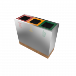 TACORA SST - Bac de recyclage ingénieux en bois et acier inoxydable_3