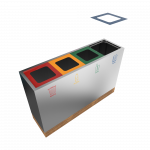 TACORA SST - Bac de recyclage ingénieux en bois et acier inoxydable_8