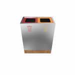 TACORA SST - Bac de recyclage ingénieux en bois et acier inoxydable_9