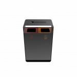 ARIZARO AT PC poubelles de tri sélectif avec cendrier de conception attrayantes en métal_7