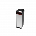 ARIZARO AT SST attractive design stainless steel waste bins with ashtray_5
