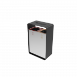 ARIZARO AT SST attractive design stainless steel waste bins with ashtray_7