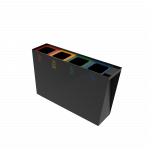 GEMINI PC poubelle compact en tôle d'extérieur avec cendrier_15