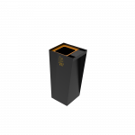 GEMINI PC poubelle compact en tôle d'extérieur avec cendrier_2