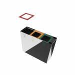 GEMINI SST poubelle compact en acier d'extérieur avec cendrier_10