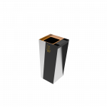 GEMINI SST poubelle compact en acier d'extérieur avec cendrier_2