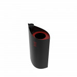 KATYN PC poubelle en métal pour l'extérieur avec cendrier_2