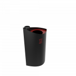 KATYN PC poubelle en métal pour l'extérieur avec cendrier_3