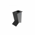NOATAK PC poubelles de tri sélectif modernes en métal avec cendrier_3