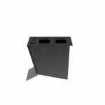 NOATAK PC poubelles de tri sélectif modernes en métal avec cendrier_6