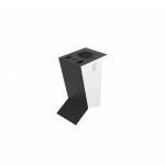 NOATAK SST poubelles de tri sélectif modernes en acier avec cendrier_1
