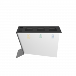 NOATAK SST poubelles de tri sélectif modernes en acier avec cendrier_10