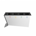 NOATAK SST poubelles de tri sélectif modernes en acier avec cendrier_13