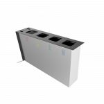 NOATAK SST poubelles de tri sélectif modernes en acier avec cendrier_14