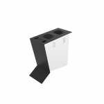 NOATAK SST poubelles de tri sélectif modernes en acier avec cendrier_7