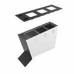 NOATAK SST poubelles de tri sélectif modernes en acier avec cendrier_9
