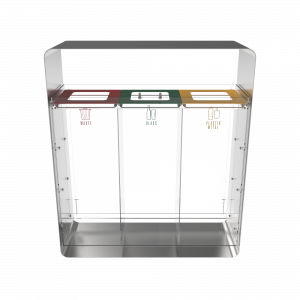 ARIZARO CRYSTAL SST_bac de recyclage en plexiglas et acier inoxydable_binsignia.com_1