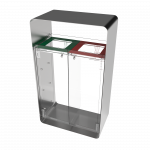 ARIZARO CRYSTAL SST_bac de recyclage en plexiglas et acier inoxydable_binsignia.com_11