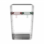 ARIZARO CRYSTAL SST_bac de recyclage en plexiglas et acier inoxydable_binsignia.com_9