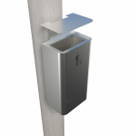 ZENIPOLE SST_mountened pole trash bin